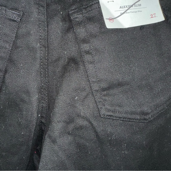 AG Adriano Goldschmied Alexxis Slim Distressed Jeans in Blackboard Size 27R - Picture 8 of 13